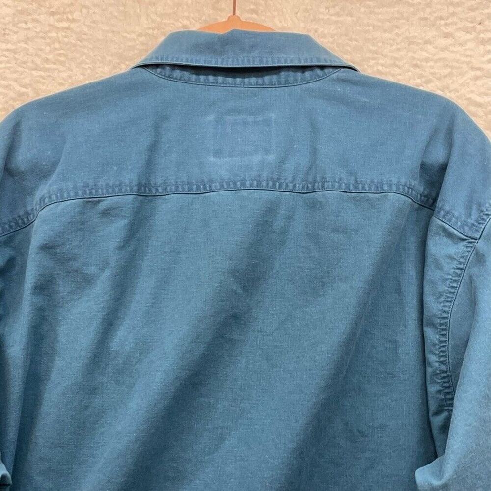 Woolrich Shirt Mens Extra Large Blue Vintage Classiccore Basic Normcore Dadcore - Picture 8 of 10
